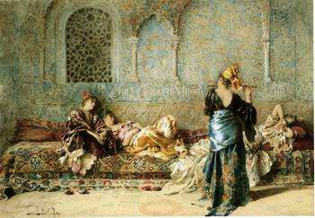 Arab or Arabic people and life. Orientalism oil paintings  389